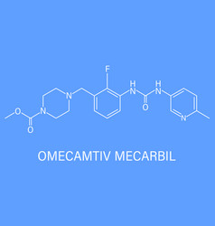 Omecamtiv Mecarbil Molecule Skeletal Formula