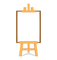 Painting Wooden Easel Clipart Isolated On White