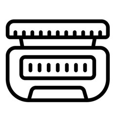 Cream Jar Icon Outline Cosmetic Care