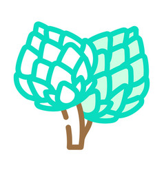 Green Artichoke Color Icon