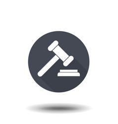 Judge Or Auction Hammer Icon