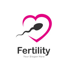 Fertility Sperm Flat Style Logo