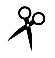 Scissors Silhouette Icon Or Beauty Salon Icon