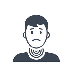 Sore Throat Related Glyph Icon