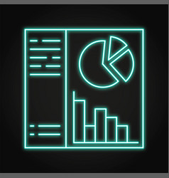 Dashboard Neon Icon In Line Style