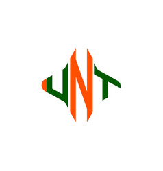 Unt Letter Logo Creative Design With Graphic