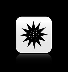 Black Sea Urchin Icon Isolated On Background