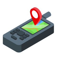 Family Gps Location Icon Isometric Trip