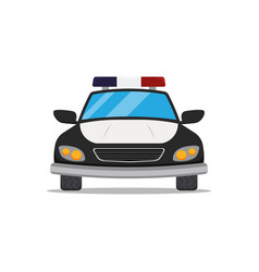 Police Car Clipart Flat Design On White Background