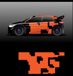 Rally Car Decal Graphic Wrap