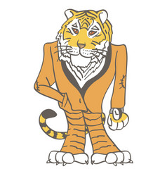 Tiger In Business Suit