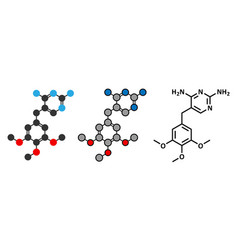 Trimethoprim Antibiotic Drug Molecule