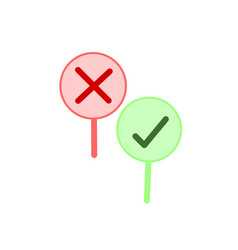 An Information Technology Green And Red Sign