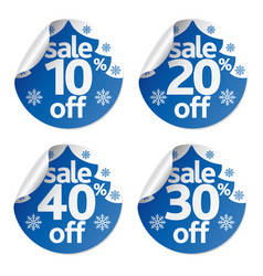 Christmas Sale Stickers Set