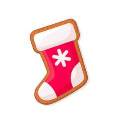 Christmas Sock Shaped Gingerbread Cookie