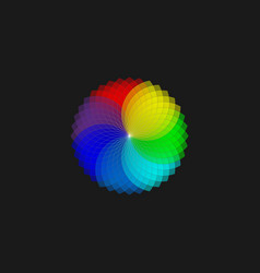 Color Wheel Monochromatic Wheel Isolated