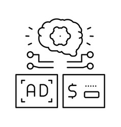 Programmatic Advertising Line Icon