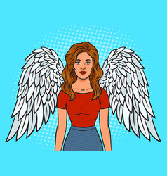 Angel Girl Pinup Pop Art