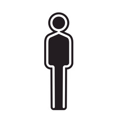 Man Icon Symbol Bathroom Sign Flat