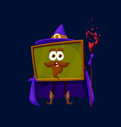 Cartoon School Board Warlock Wizard Character