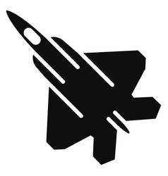 Military Plane Icon Black Air Fighter War