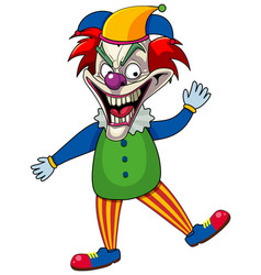 Creepy Joker Cartoon Character