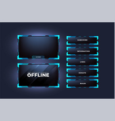 Futuristic Live Streaming Overlay With Frosty