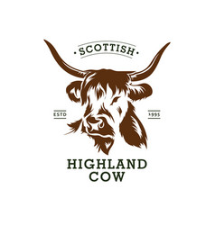 Scottish Highlands Cow Logo