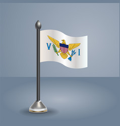 State Table Flag Of Us Virgin Islands