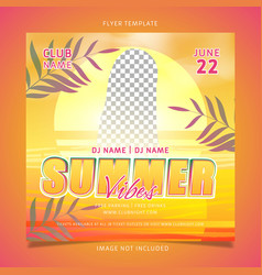 Summer Vibes Retro Flyer Template