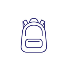 Backpack Line Icon