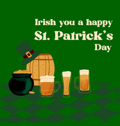 Irish You A Happy St Patrick S Day Text With Beer