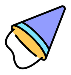 New Party Hat Icon Flat