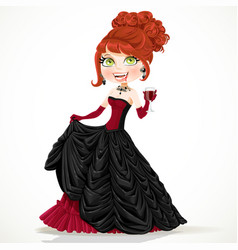 Vampire In Ball Gown With Glass Blood