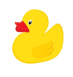 Rubber duck Royalty Free Vector Image - VectorStock