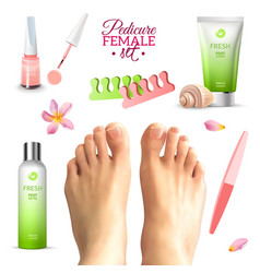 Pedicure Female Feet Set