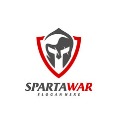 Shield Spartan Warrior Logo Spartan Helmet Logo