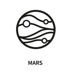 Mars Planet Icon