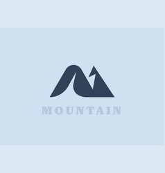 Ski Resort Logo Minimalistic Logo Of The Letter M