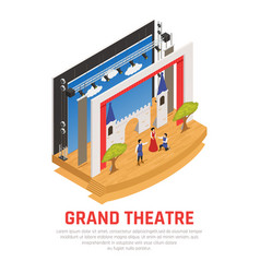 Grand Theatre Isometric Background