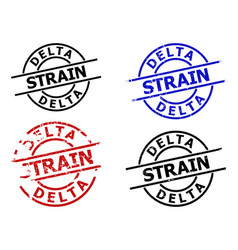 Delta Strain Grunged Badges