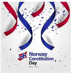 Norway Constitution Day Flag Template Design