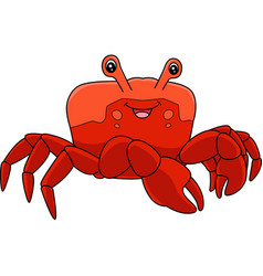 Red Jamaican Crab Cartoon Clipart