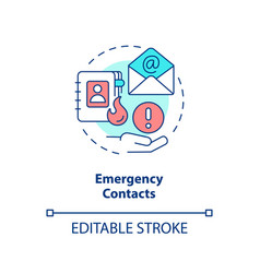 Emergency Contacts Concept Icon