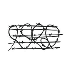 Flat Black Wire Fence