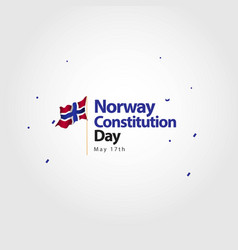 Norway Constitution Day Flag Template Design