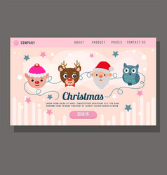 Christmas Landing Page Christmas Characters