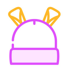 Hat Baby Cloth Color Icon