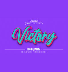 Editable Text Style Effect - Victory