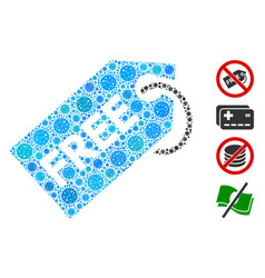 Free Tag Mosaic Covid19 Virus Icons